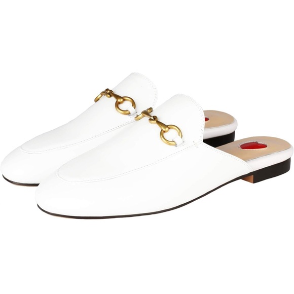 Shoes - NEW White Mule Slides